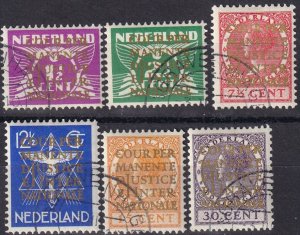 Netherlands #O9-14  F-VF Used  CV $32.00  (Z1305)