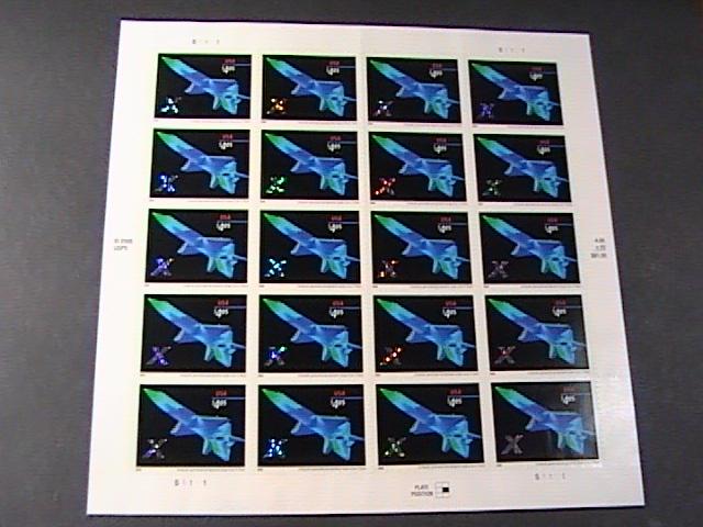 U.S.# 4018-MINT/NEVER HINGED--X-PLANES --FULL PANE OF 20---HOLOGRAM--2006