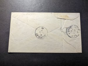 1895 India Cover Bombay GPO to Darmstadt Germany