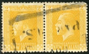 NEW ZEALAND - SC #163 - USED PAIR - 1916 - Item NZ643