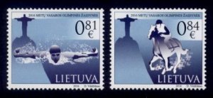 Lithuania Sc# 1082-3 MNH Summer Olympic Games 2016