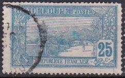 1905 Guadeloupe Scott # 65 view of La Soufriere used