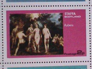 ​STAFFA -SCOTLAND- PROMOTION-WORLD FAMOUS NUDE ART PAINTING MNH VF EST.$12