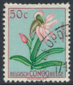 Belgium Congo  Used   Flowers SC# 268  please see details and scans 