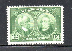 Canada Sc 147 1927 12 c Laurier & Macdonald stamp mint