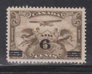 CANADA Scott # C6 Mint Hinged Airmail Issue Overprinted