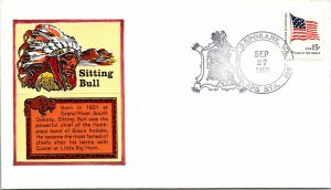 SITTING BULL CHIEF OF THE HUNKPAPA SIOUX INDIANS CUSTER HAND ADD-ON SPOKANE 1980