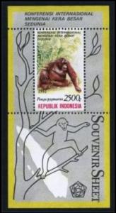 Indonesia - Zon. Sheet 96 (Monkeys) - MNH - M2850