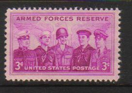 #1067 MNH 3c Armed Forces Reserves 1955 Issue