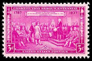 # 798 MINT NEVER HINGED CONSTITUTION SESQUICENTENNIAL