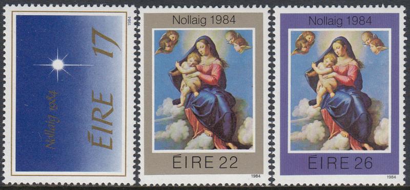 Ireland 603-5 MNH - Christmas 1984