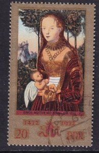 German Democratic Republic   DDR   #1385 used 1972  Cranach paintings 20pf