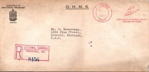 Canada 1950 - OHMS / Registered Mail - Ottawa, Ont - F72176