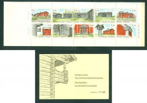 Finland. 1979 Booklet MNH. Traditional Old Wood Farm Houses.  Sc# 625