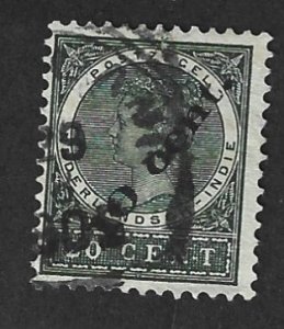 NETHERLANDS INDIES Scott #58a Used 10c -20c Queen Wilhelmina stamp 2019 CV $4.75