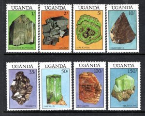 UGANDA 599-606 MNH VF Minerals Complete set