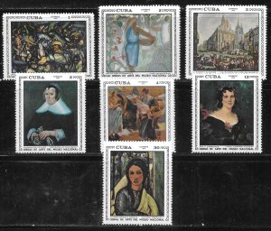 Cuba 1547-1553 Paintings set MNH