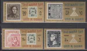 Umm Al Qiwain, Stamp Exhibition (MI# 61A-64A) MNH SET