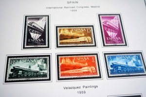 COLOR PRINTED SPAIN 1944-1975 STAMP ALBUM PAGES (100 illustrated pages)