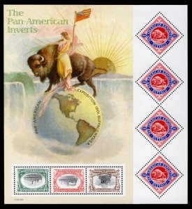 US #3505 FULL SHEET, Pan American Inverts, VF/XF mint never hinged,  super fr...