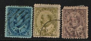 Canada 3 early 20th C, Used, with minor faults - S15322