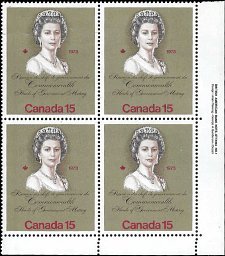 CANADA   #621 MNH LOWER RIGHT PLATE BLOCK  (4)