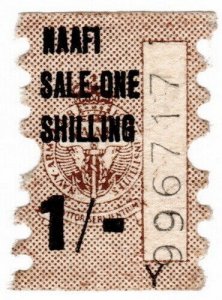 (I.B) Cinderella Collection : NAAFI Dividend Stamp 1/-