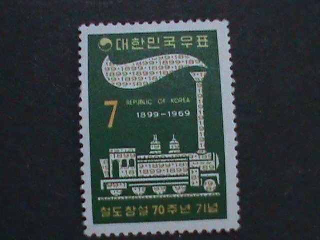 KOREA-1969-SC#685  ST.204 70TH ANNIV: RAILROAD IN KOREA MNH-VF-LAST ONE