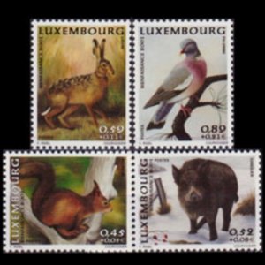 LUXEMBOURG 2001 - Scott# B426-9 Fauna Set of 4 NH