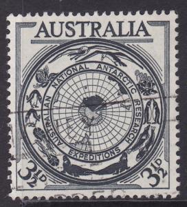 Australia - 1954 Aust. Antarctic Research 3 1/2d- Used