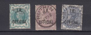 GB QV 1880 Official Collection Of 3 SGO1/O3/O5 Fine Used BP6325