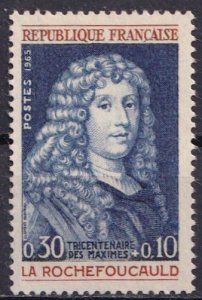 France B387 (mnh, gum toning) 30c+10c de la Rochefoucault (1965)