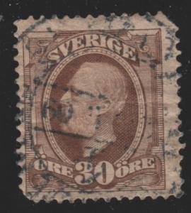 Sweden 62 King Oscar II 1891