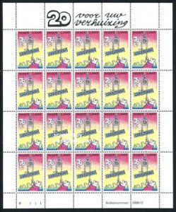 Netherlands 1996, Moving stamps 20x70c m/s, MNH