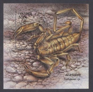 TANZANIA - 1994 SCORPION - SOUVENIR SHEET - CTO