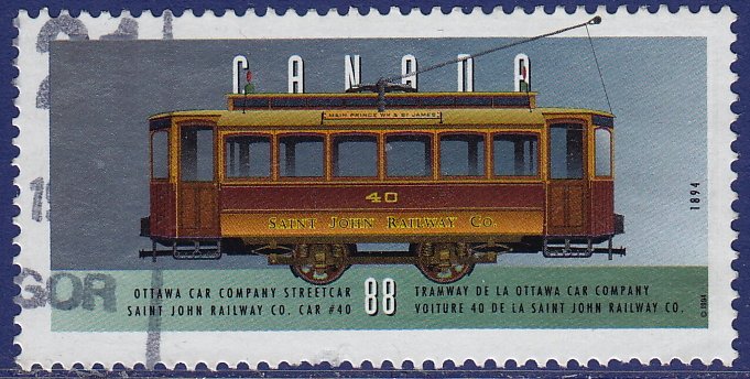 Canada - 1994 - Scott #1527e - used - Streetcar