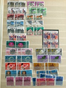 SWITZERLAND 1960s/70s Blocks Pro Patria Used Collection(Appx 350 Stamps)GM805