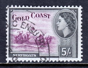 Gold Coast - Scott #158 - Used - Pencil/rev. - SCV $7.00