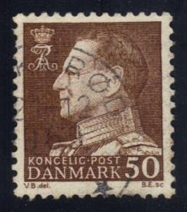 Denmark #438 King Frederik IX (fluor), used (0.25)