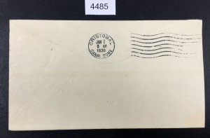 MOMEN: US STAMPS  CANAL ZONE #C4-C5 FDC POST COVER  USED LOT #4485