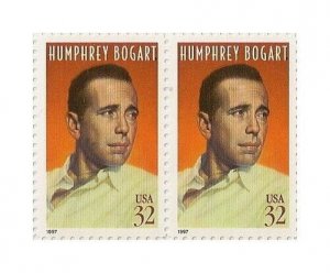 US 3152 Legends of Hollywood Humphrey Bogart 32c horz pair MNH 1997