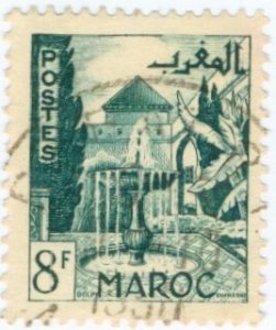 FRENCH MOROCCO 254 USED BIN $0.80
