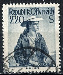 Austria; 1952: Sc. # 547: O/Used Single Stamp