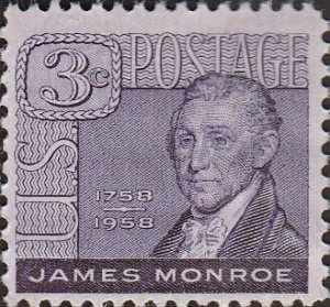 # 1105 MINT NEVER HINGED ( MNH ) JAMES MONROE    