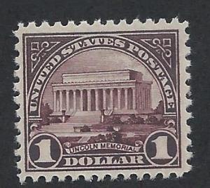 UNITED STATES SC# 571 F-VF OG 1923