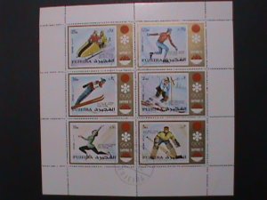 FUJEIRA-1972 WINTER OLYMPIC GAMES SAPPORO-JAPAN CTO S/S WE SHIP TO WORLD WIDE