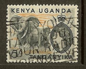 Kenya, Uganda&Tanzania, Scott#115, 5sh Queen Elizabeth, Used