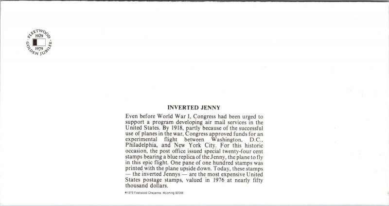 Anguilla 1979 FDC - Inverted Jenny - J8832