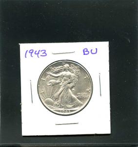 1943  Walking Liberty BU