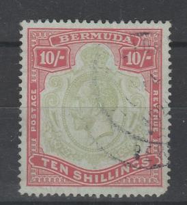 BERMUDA 1918 KGV 5/- WMK MULTI CROWN CA PERF 14 SPACEFILLER